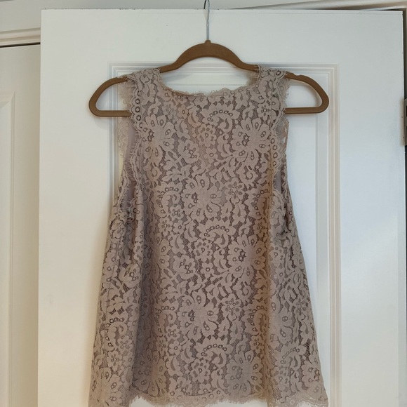 Joie lace tank top, beige, size L. Excellent condition! - Picture 2 of 3